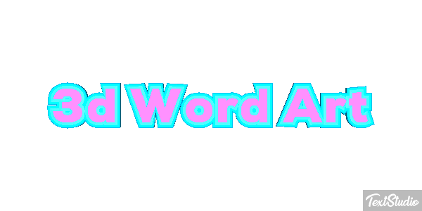 3d Word Art Efekt tekstowy