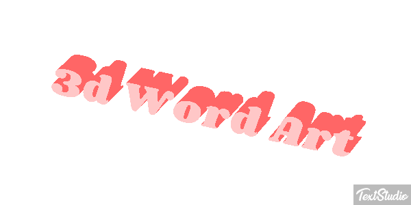 3d Word Art Efekt tekstowy