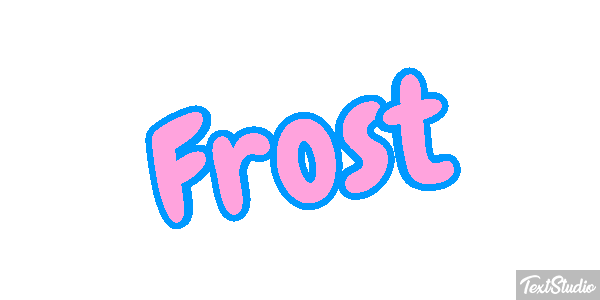 Frost Effet de texte