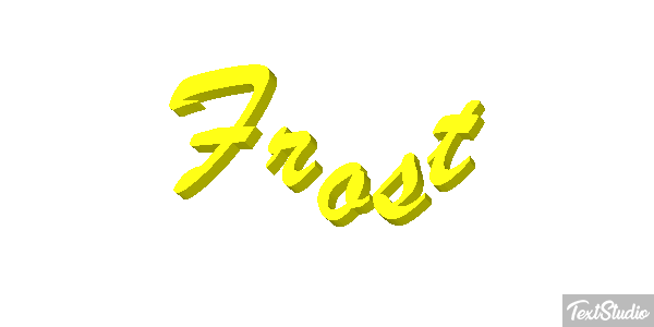 Frost Effet de texte