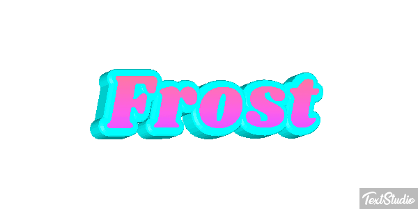 Frost Effet de texte