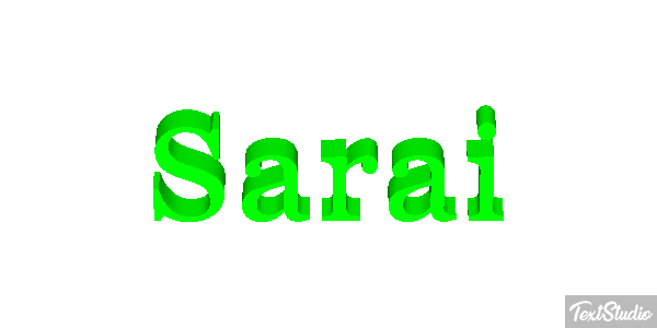Sarai Text effect