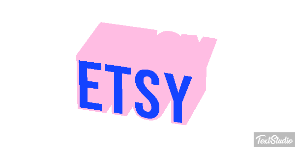 Etsy Text effect
