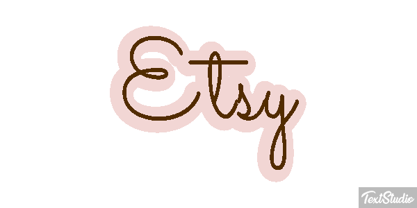 Etsy Text effect