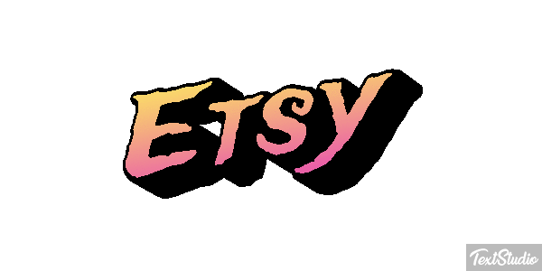 Etsy Text effect