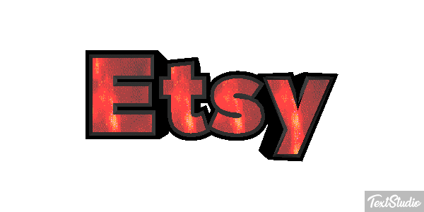Etsy Text effect