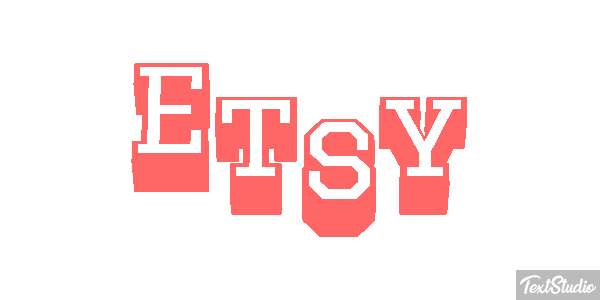 Etsy Text effect