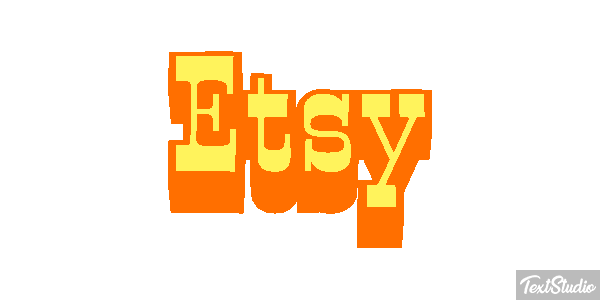 Etsy Text effect