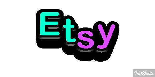 Etsy Text effect