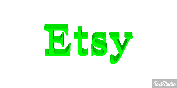 Etsy Text effect