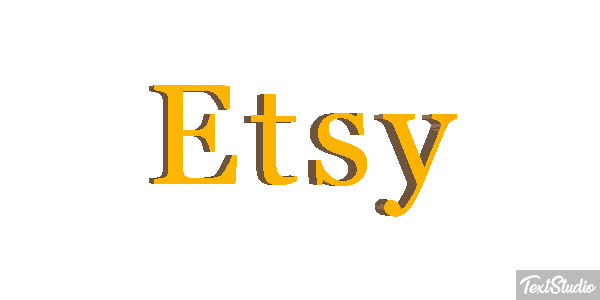 Etsy Text effect