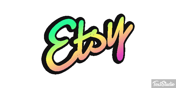 Etsy Text effect