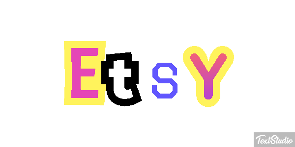 Etsy Text effect