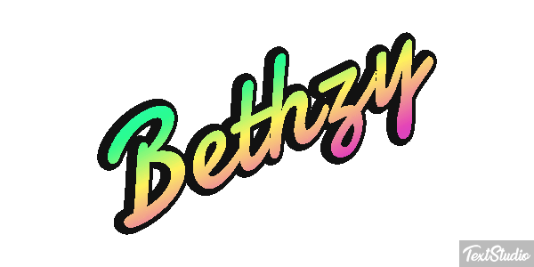 Bethzy Texteffekt