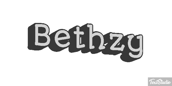 Bethzy Texteffekt