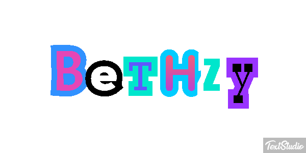 Bethzy Texteffekt