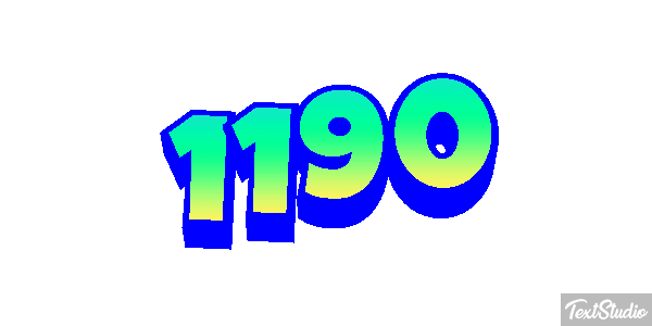 1190 Text effect