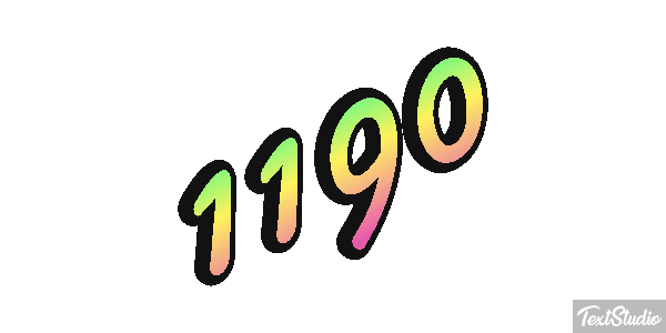1190 Text effect