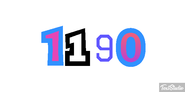 1190 Text effect