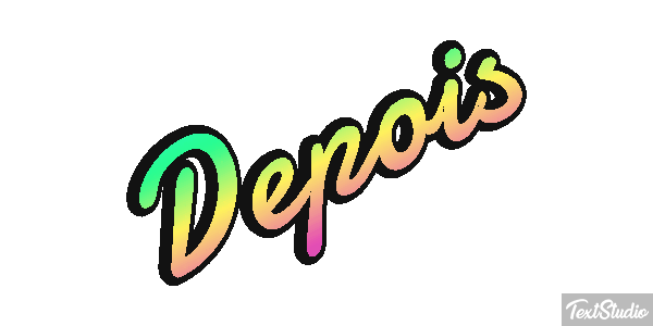 Depois Efeito do texto
