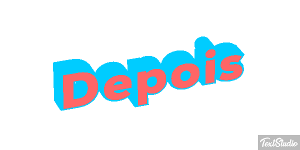 Depois Efeito do texto