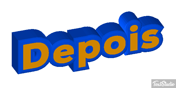 Depois Efeito do texto