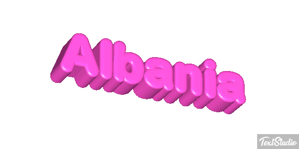 Albania Text effect