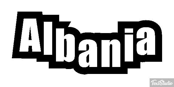 Albania Text effect