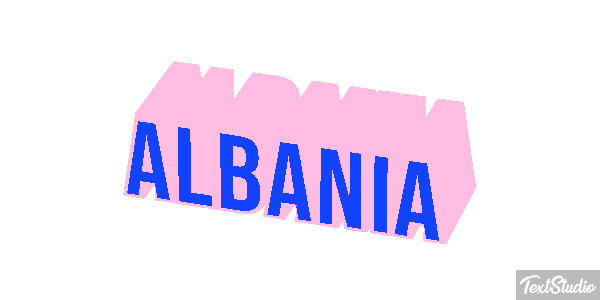 Albania Text effect