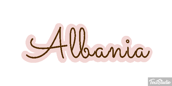 Albania Text effect