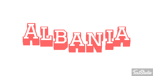 Albania Text effect