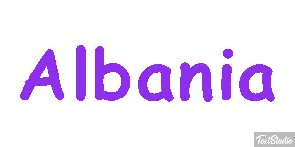 Albania Text effect