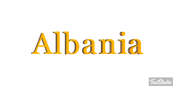 Albania Text effect