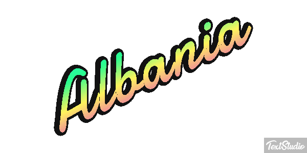 Albania Text effect