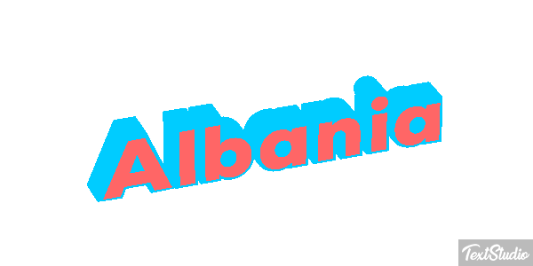 Albania Text effect