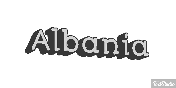 Albania Text effect