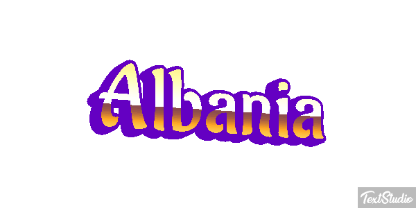 Albania Text effect