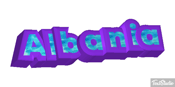 Albania Text effect