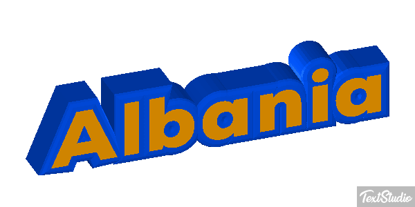 Albania Text effect