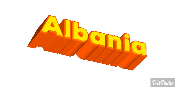 Albania Text effect