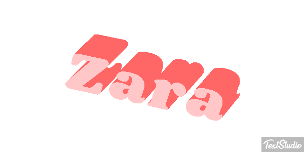 Zara Text effect