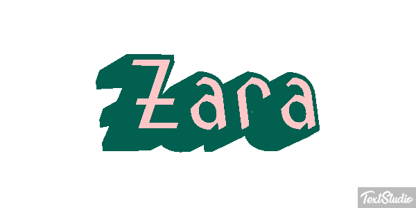 Zara Text effect