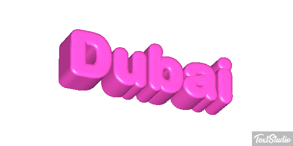 Dubai テキスト効果
