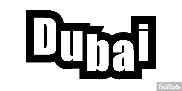 Dubai テキスト効果