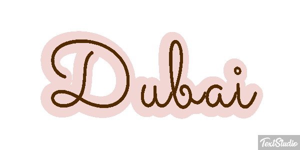Dubai テキスト効果