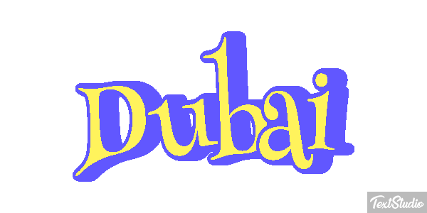 Dubai テキスト効果