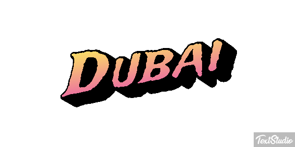 Dubai テキスト効果
