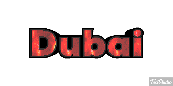 Dubai テキスト効果