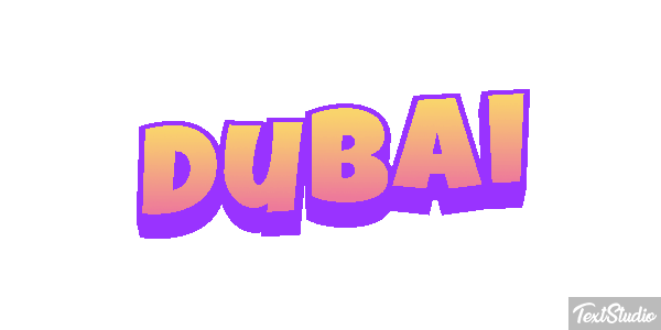 Dubai テキスト効果
