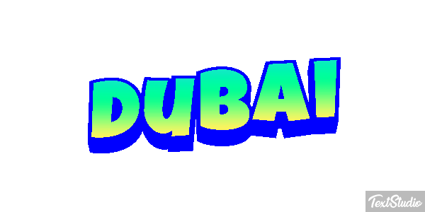Dubai テキスト効果